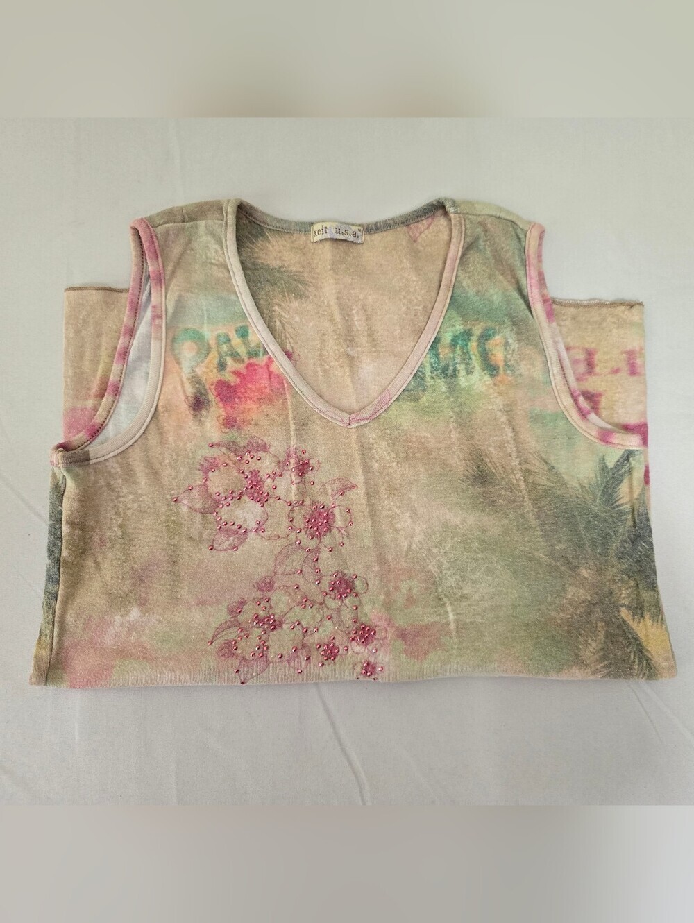 Xcit U.S.A. Floral Tank Size Medium
